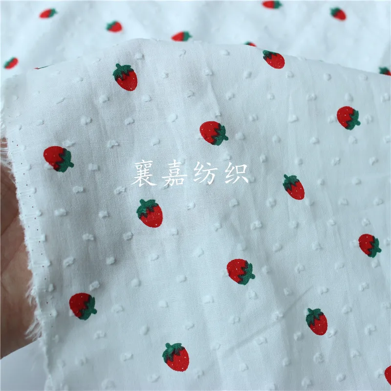 

Cotton print jacquard cut fabric classic small floral fabric for children's wear