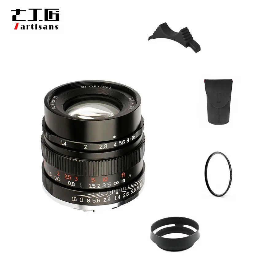 7 ремесленников 35 мм F1.4 полная известность объектив для Sony E NEX a6000 a6300 A6400 A72 A73 A7R2 A7R3