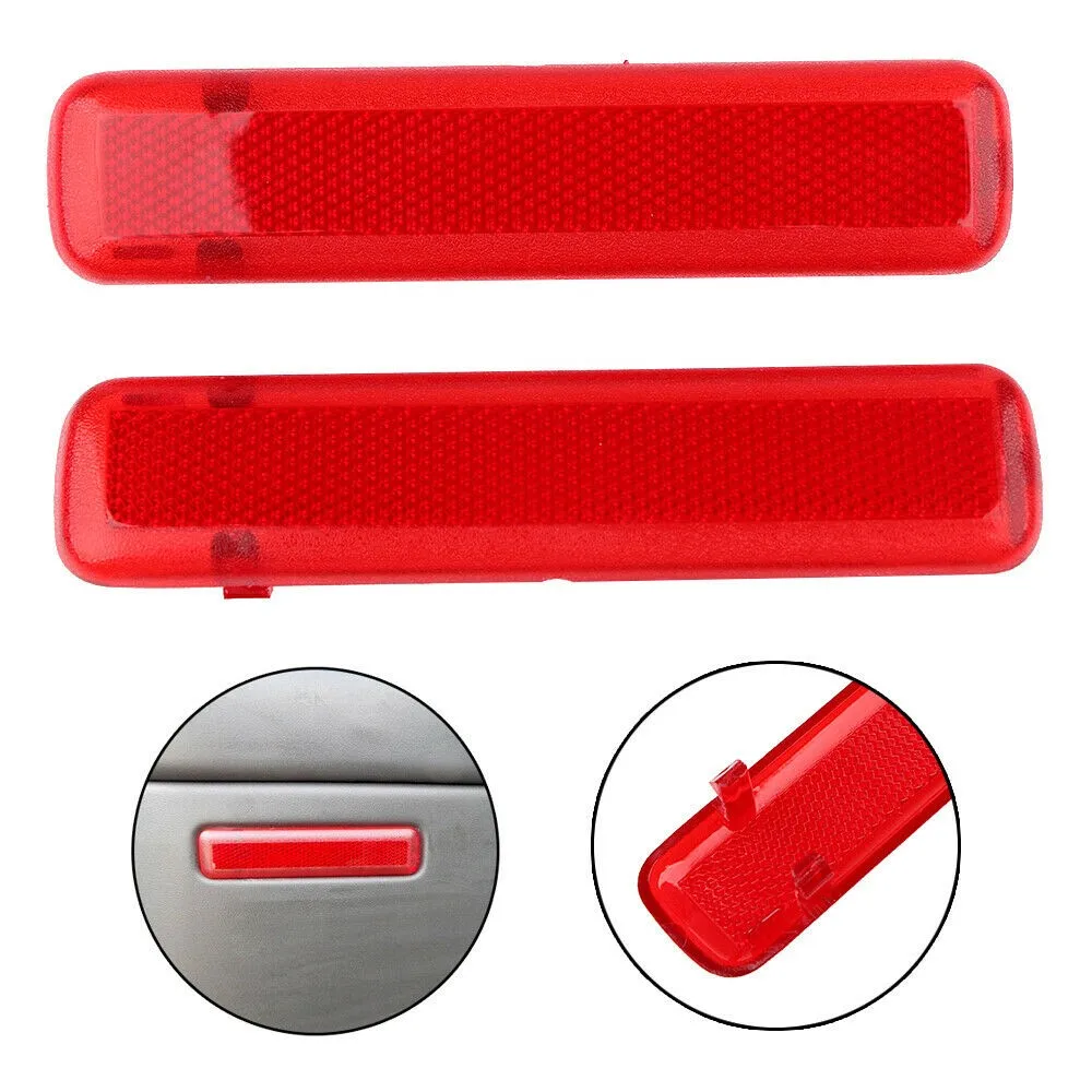 

L& R Rear Inside Door Trim Reflector For 03-07 Silverado Sierra Crew Cab Pickup Rear Door Reflector