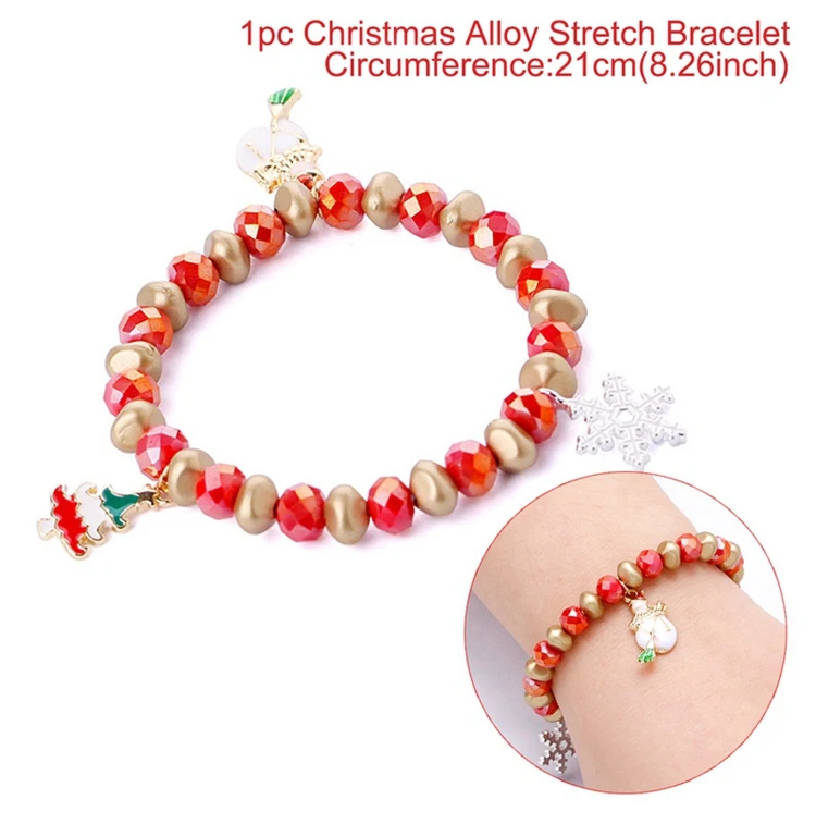 Bracelet style 6 QIFU рождественские украшения Рождество Navidad Санта Клаус браслет рождественские украшения для дома Natal Декор Noel - Цвет: Bracelet style 6