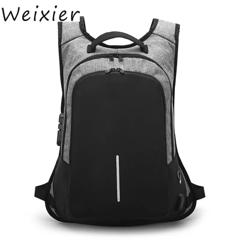 Рюкзак мужской для ноутбука 15 6 дюйма с USB-зарядкой | Багаж и сумки