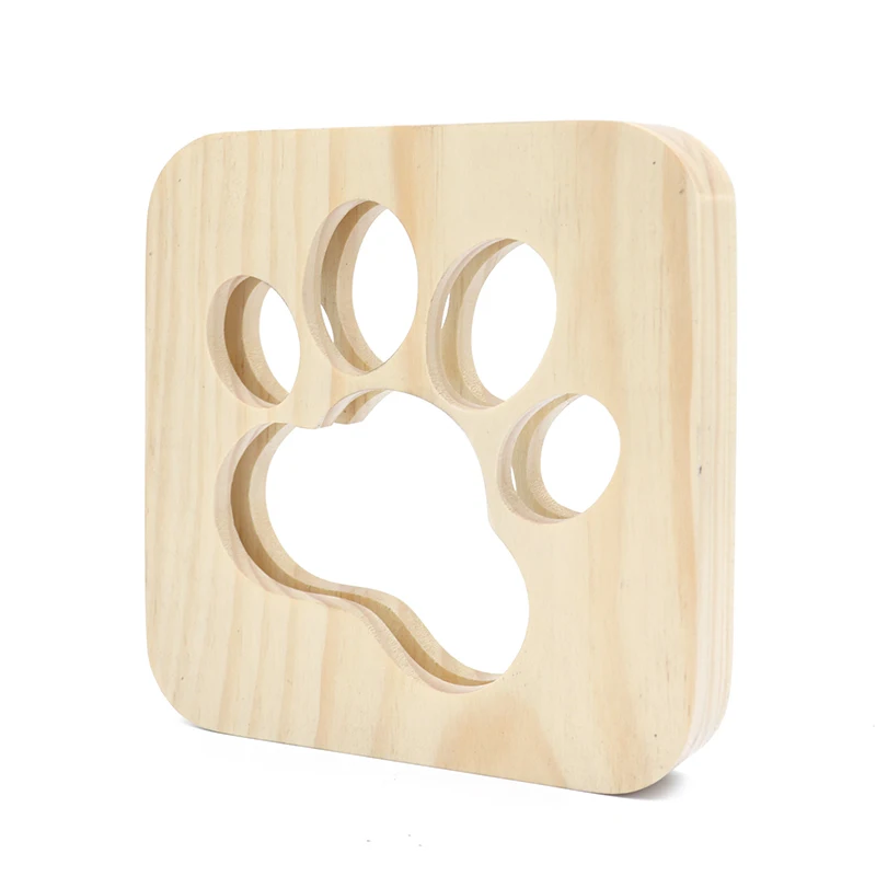 Home Decor Wooden Dog Paw Lamp Children's Night Light Kids Bedroom Decoration Warm LED USB Children Gift K802 | Дом и сад