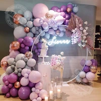 purple balloon romantic macarone latex balloons toy wedding engagement valentines day anniversary birthday party decorative arch