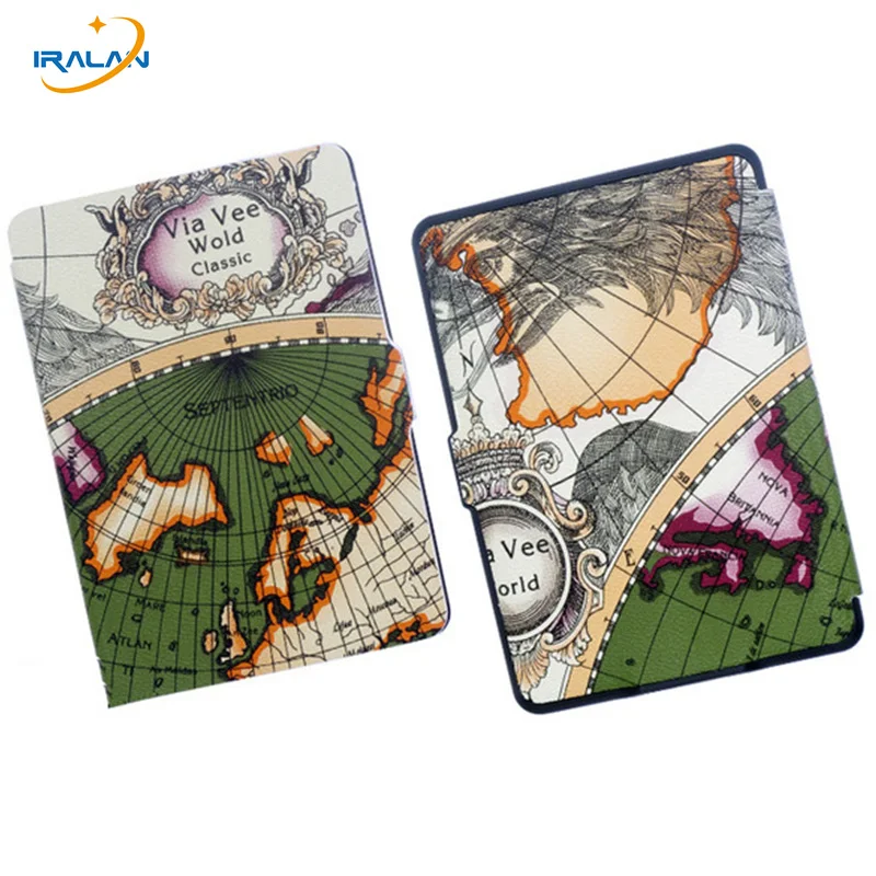 Ультратонкий чехол из искусственной кожи с картой для Amazon Kindle Voyage 6 0 дюймов