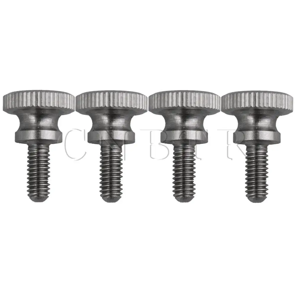 

CNBTR 4PCS M4x10mm Thread 18mm Height Stainless Steel Knurled Thumb Screws