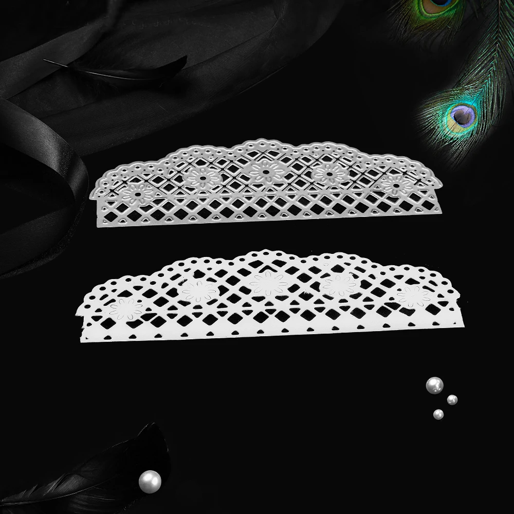 Новый 2019 форма Кружева металлический Трафаретный вырубной штамп цветок ремесла