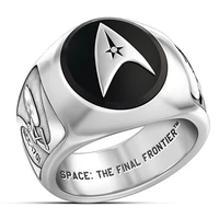 2021 star trek logo ring mens womens rings couples matching gothic accessories engagement wedding ring gold jewelry fashion