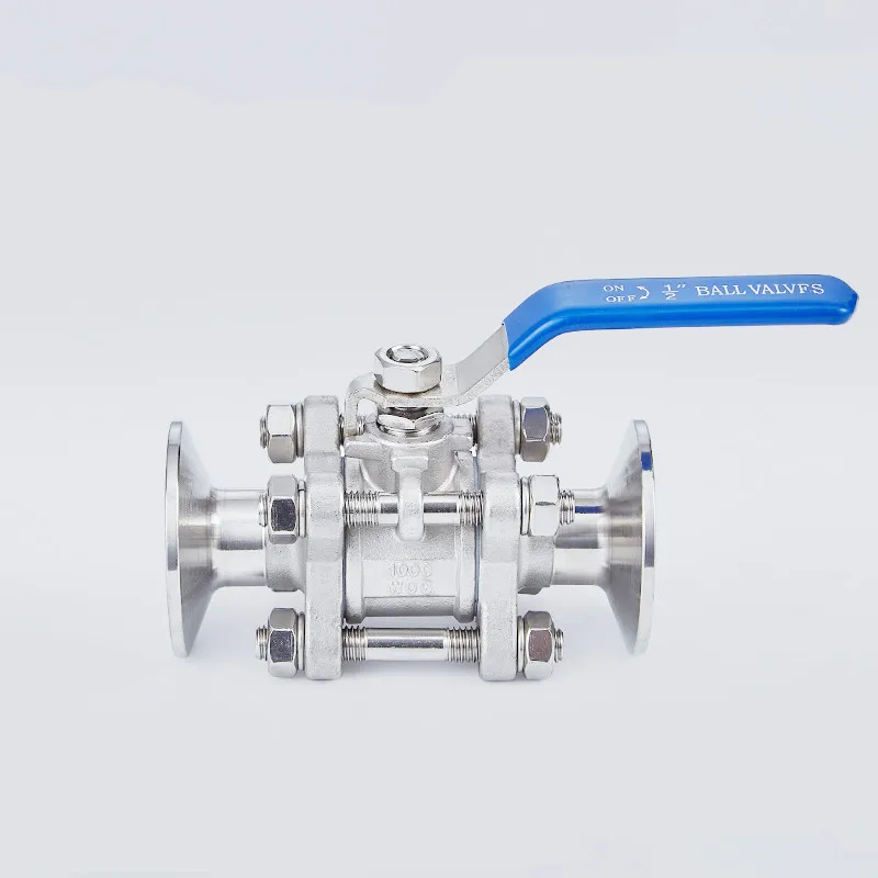 1.5" OD505.mm Tri-clamp Ball Valve,Three Chip Type Ball Valve,DN40 Swing-Out Ball Valve,Stainless Steel 304