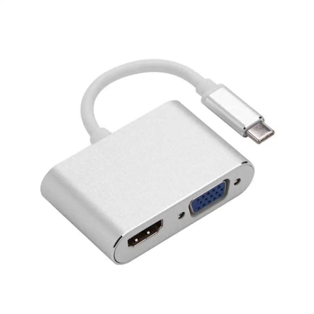 Usb type C концентратор USB к HDMI 4K VGA комбинированный адаптер конвертер для ноутбука