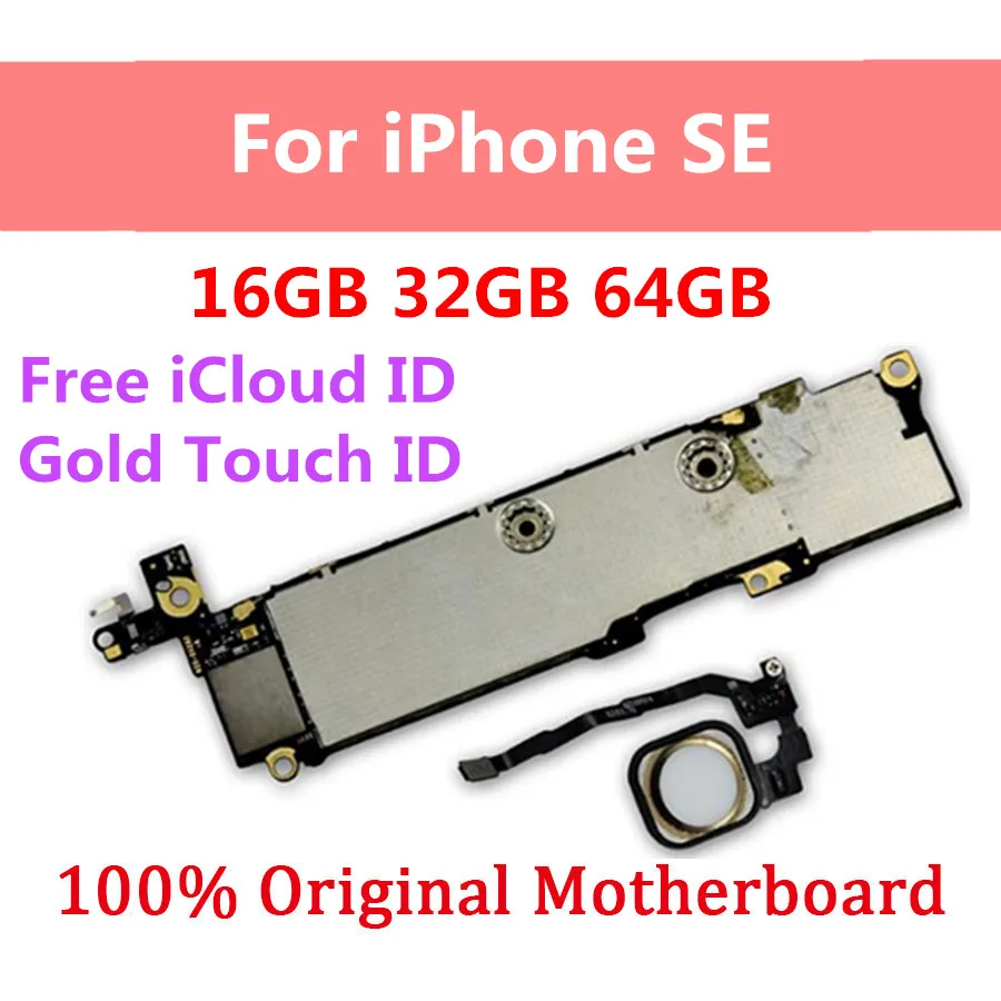 Фабрика разблокирована для iPhone SE материнская плата с/без Touch ID Логическая с