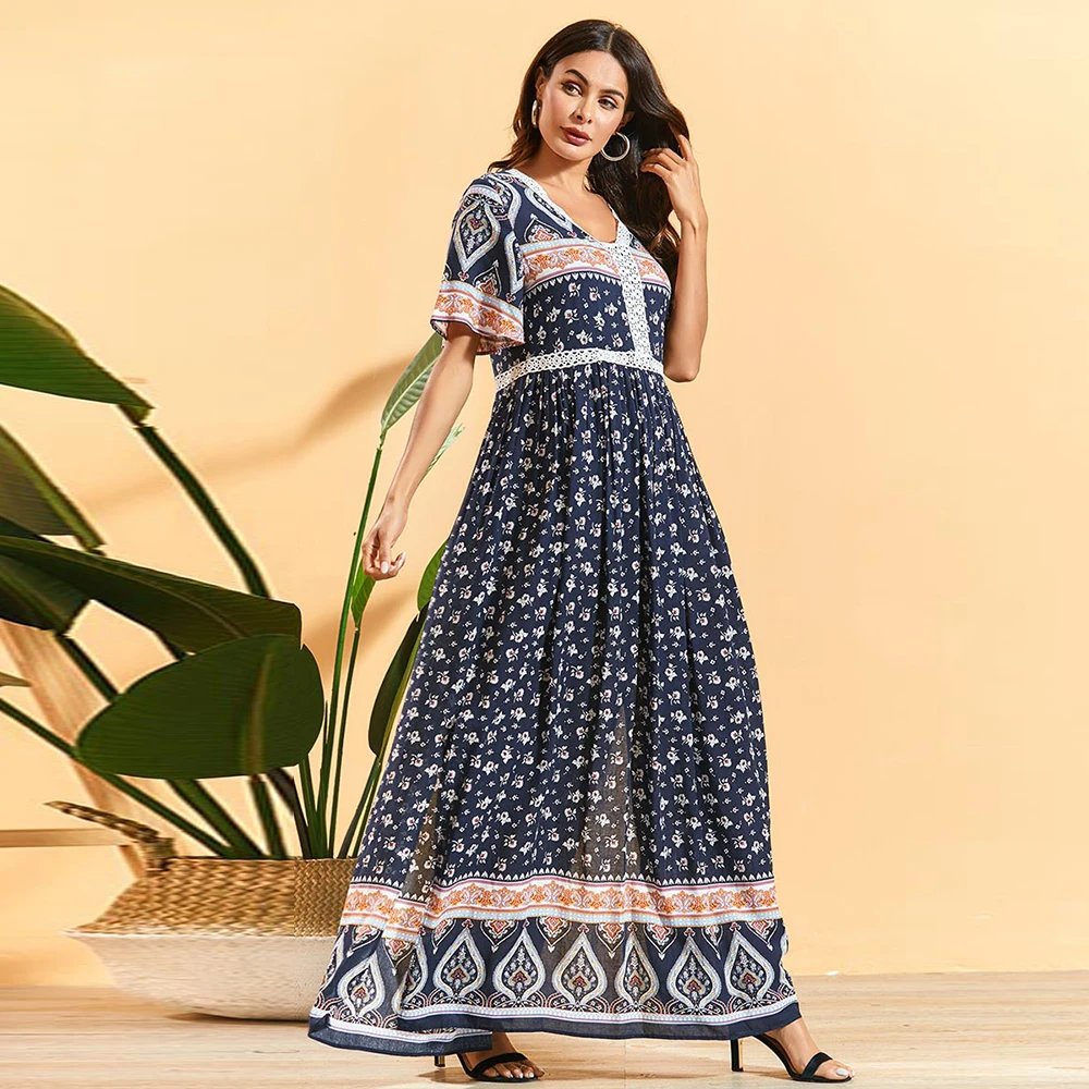 Женское богемное пляжное платье длинное 2020 размера плюс | Женская одежда