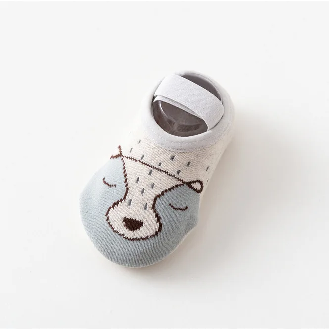 Носки для малышей 0-3 лет, хлопковые нескользящие носки из махровой ткани для новорожденных, 6 видов, весна-осень-зима, популярные носки для малышей - Цвет: A