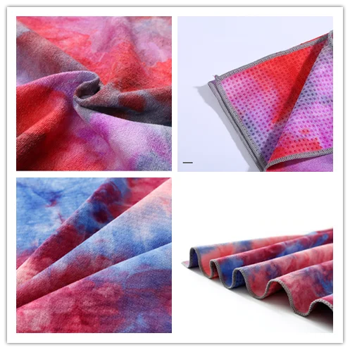 

Fitness tie-dye printed yoga blanket towel Matic workout gym yoga mat Sport exercise non slip towel lounger yoga products