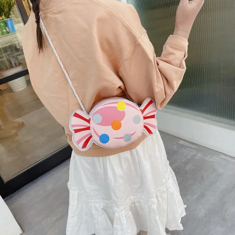 Милая миниатюрная сумка для монет карамельных цветов маленький кошелек