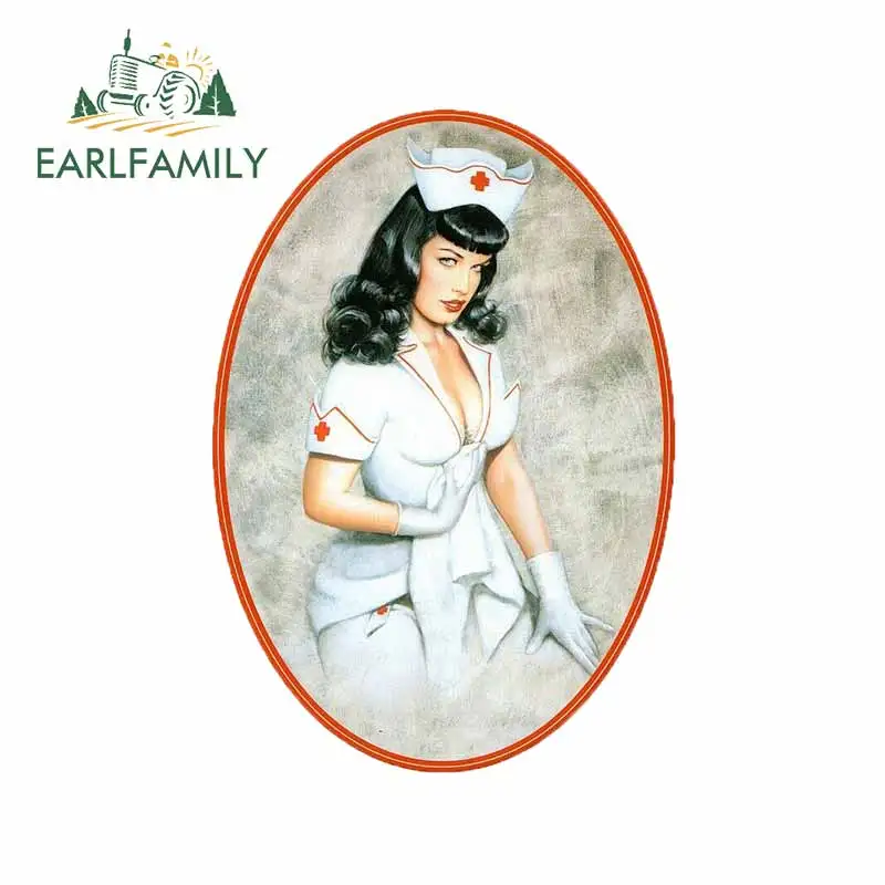 EARLFAMILY 13 см x 9 для кинозвезды медсестры тонкой автомобильные мультипликационные