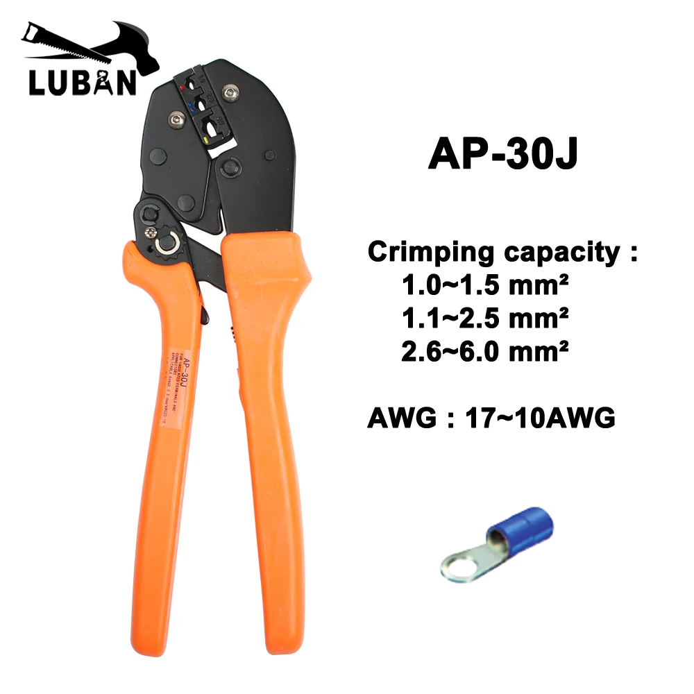 AP-30J EUROP СТИЛЬ обжимной инструмент 0,5-6mm2 обжимные плоскогубцы мульти инструменты инструмент руки
