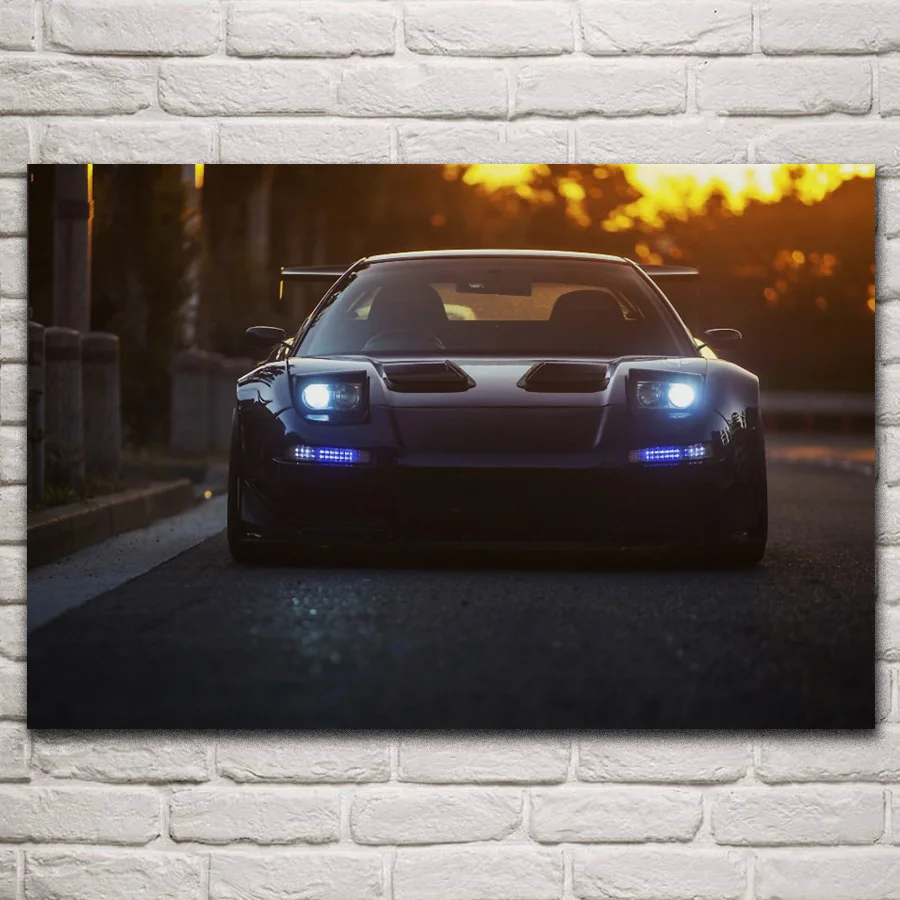 

Крутой jdm модифицированный спортивный автомобиль Художественная ткань фотография домашнее Искусство гостиная украшение KM310