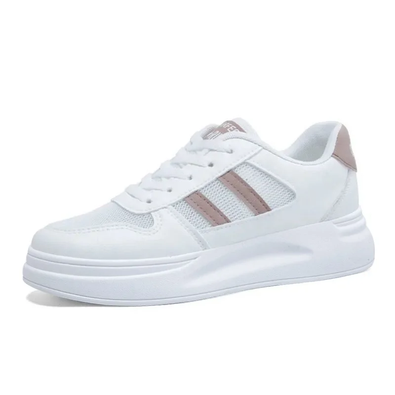 

Little White Shoes Female 2021 Spring New Fashion Shoes Trendy Shoes Breathable Thick-soled Sports Casual Shoes All-match