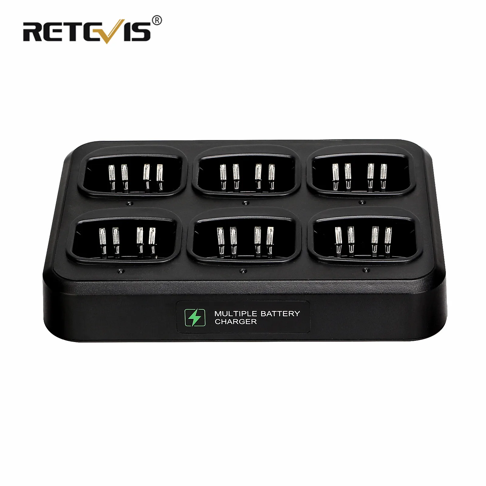 Шестистороннее зарядное устройство Retevis однорядное быстрое для Motorola GP328/338/GP340/GP360