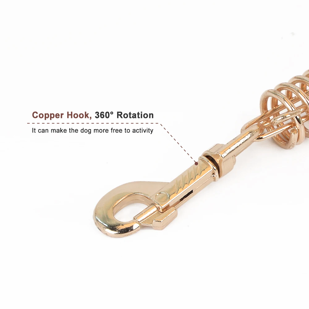 Поводок для собак с короткой цепью СПРИНТ поводок пружинным буфером поводки из