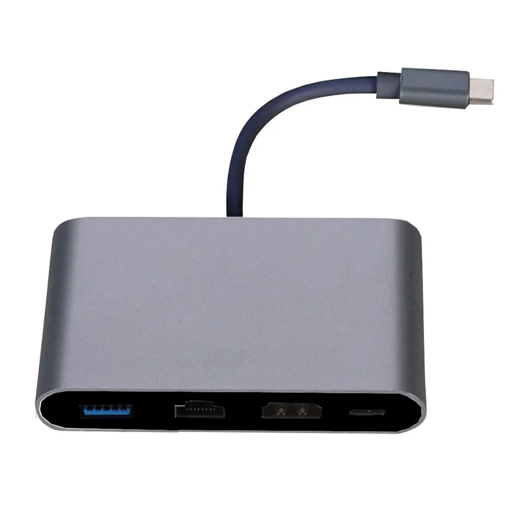 4 в 1 USB C Hub адаптер 3 Тип концентратор HDMI 4K RJ45 Gigabit Ethernet 0 высокое Скорость передачи| |