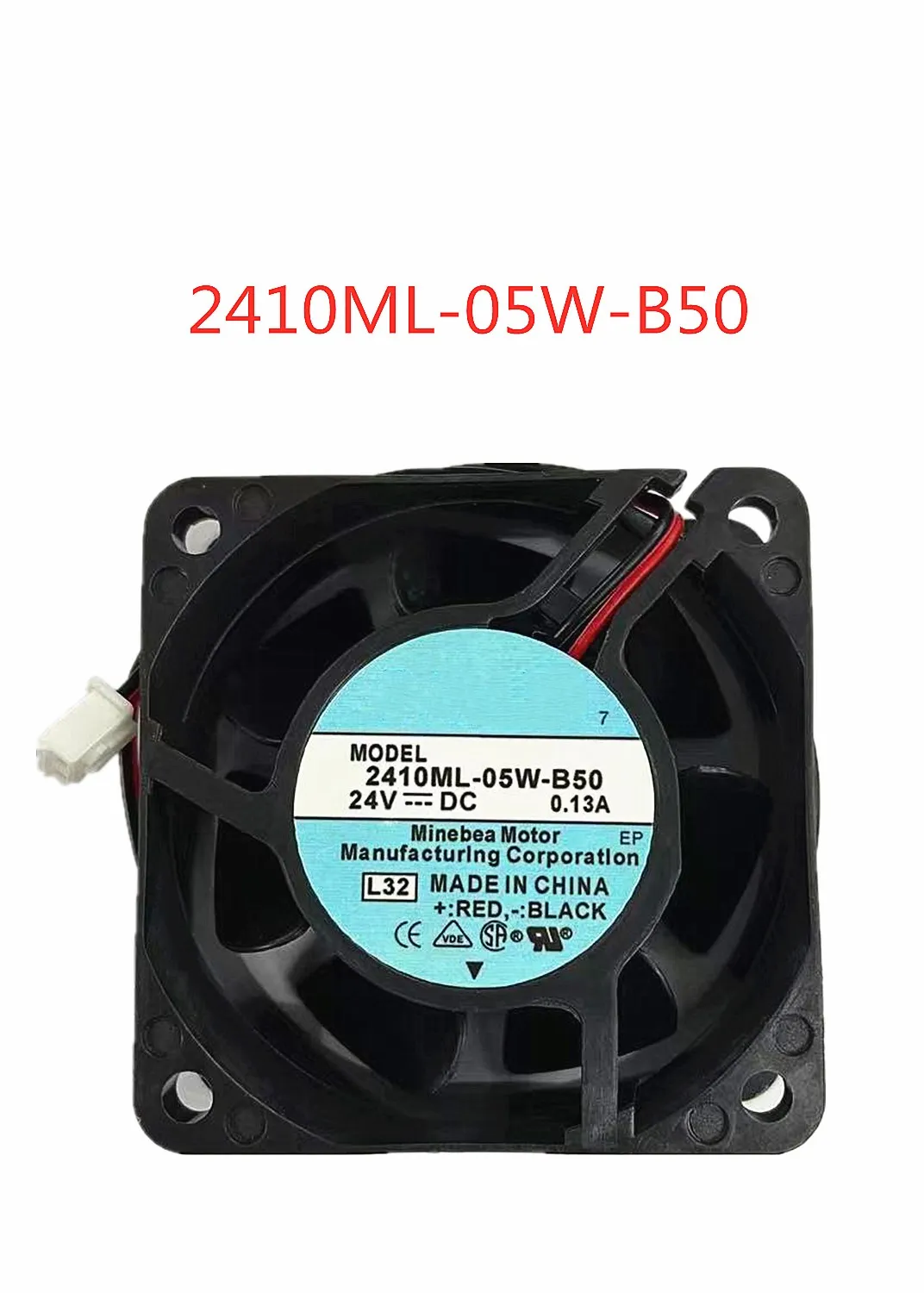 

for NMB-MAT 2410ML-05W-B50 G00 DC 24V 0.13A 2-Wire 60X60X25mm Server Cooling Fan