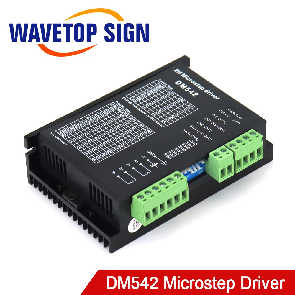 Цифровой Драйвер шагового двигателя DM542 Microstep водитель 2 фазы 20-50VDC для 57 60 86 мотор с последовательным возбуждением заменяет M542 / 2M54 / TB6600