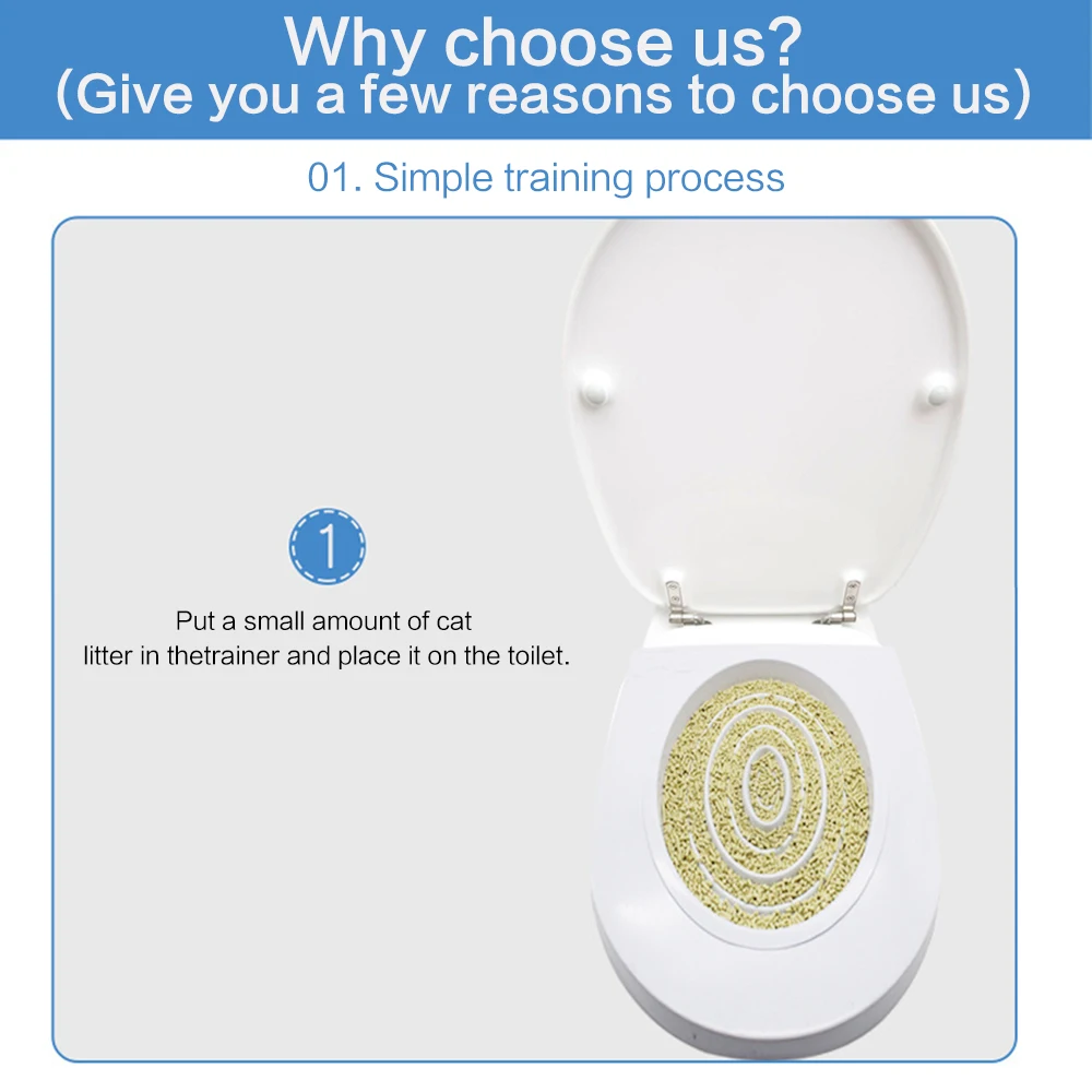 Для тренировки кошки сиденье для унитаза приучение к горшку комплект котенок