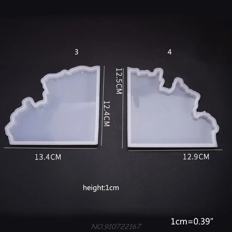 

Crystal Epoxy Resin Mold Irregular Coaster Casting Silicone Mould Handmade DIY Crafts Making Tool N19 20 Dropshipping