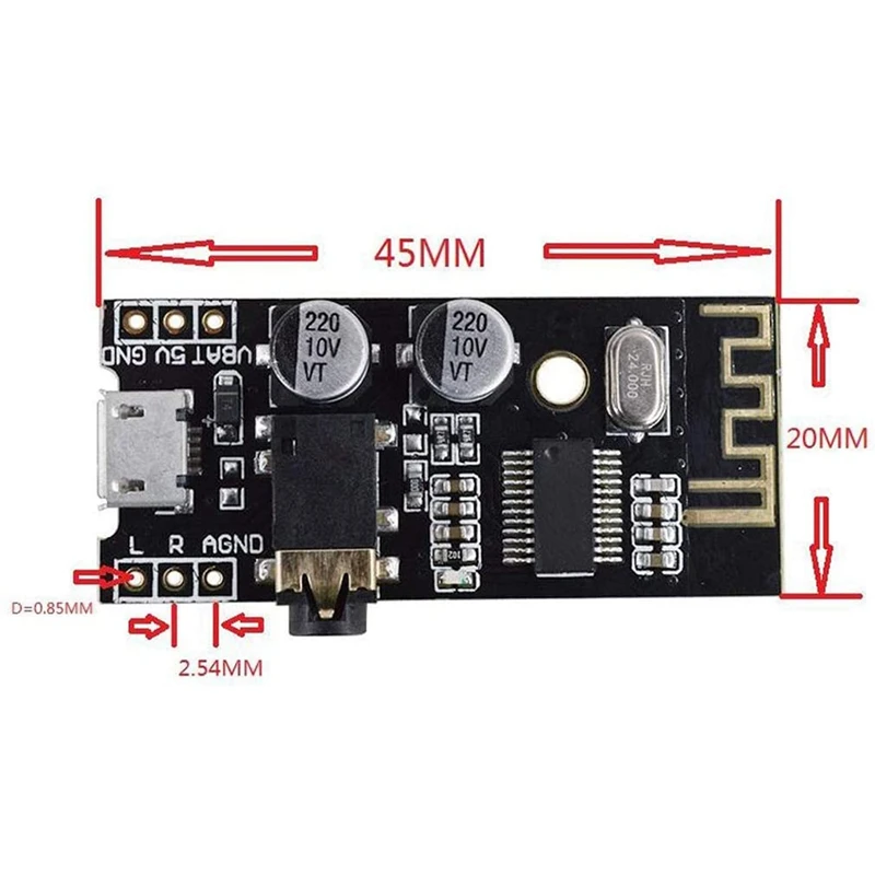 

3Pcs M28 Wireless Bluetooth MP3 Audio Receiver Board BLT 4.2 Mp3 Lossless Decoder Bluetooth 4.2 Audio Receiver Board