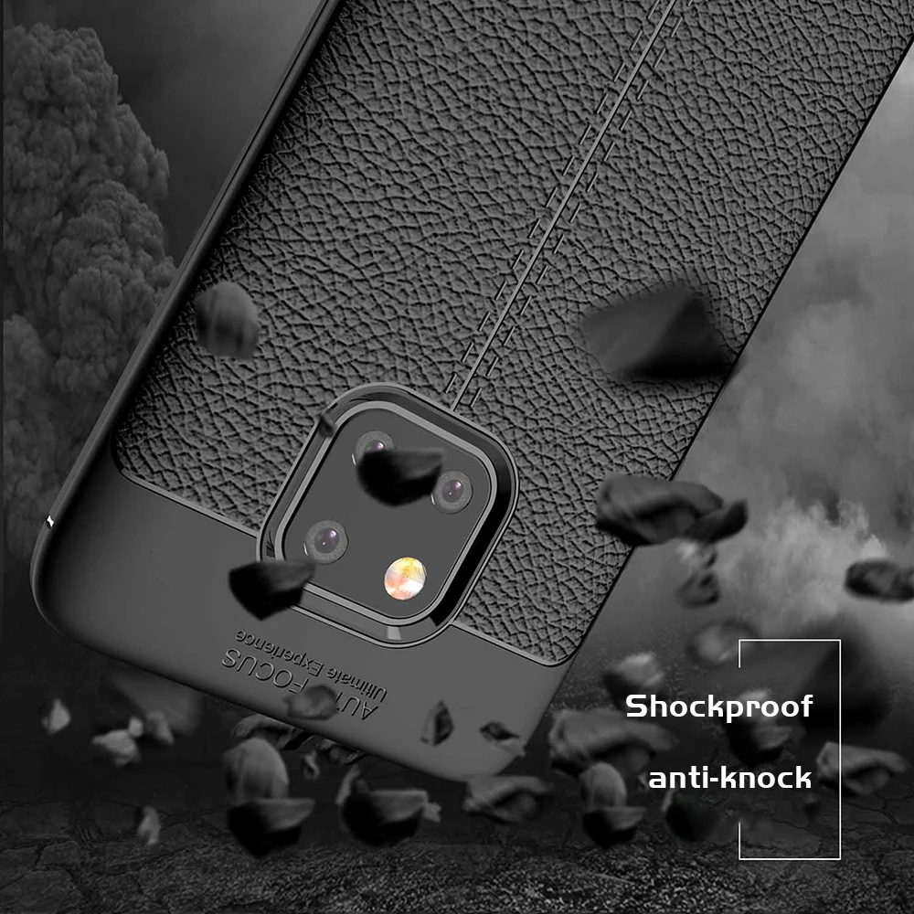 

UFlaxe Soft Shockproof Case for Huawei Mate 10 20 Pro 20X Litchi Texture Ultra-thin Cover LZ