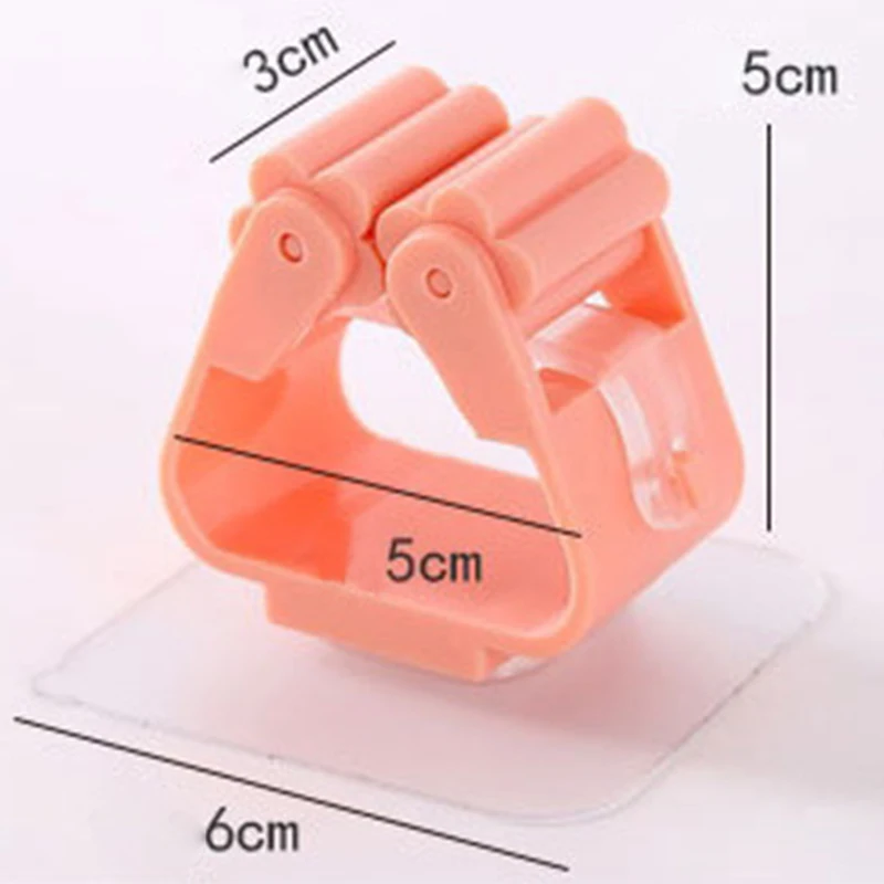 1Pc Mop Broom Holder Wall Mounted Household Adhesive Storage Hanger Hook Racks Kitchen Bathroom Organizer | Дом и сад