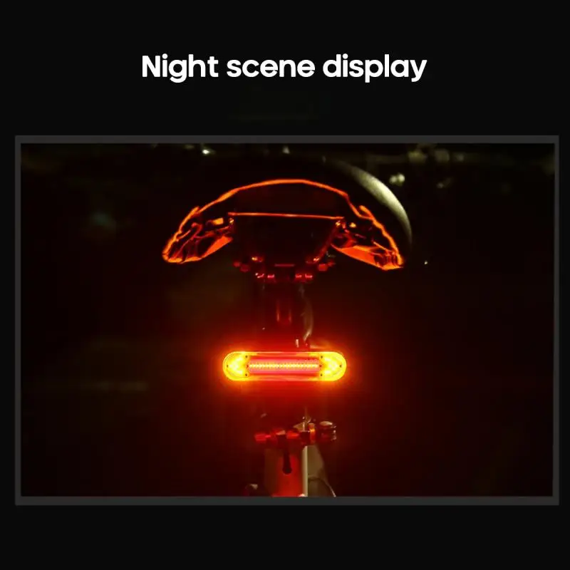 

Bicycle Smart LED Rear Light Wireless Control Turn Signals Waterproof Riding Safety Warning Lamp Cycling Steering Taillight