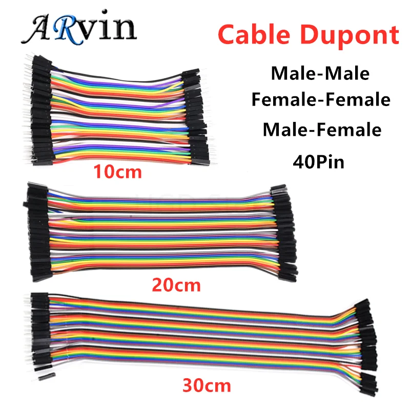

Dupont Line 10cm 20CM 30CM Male to Male+Female to Male + Female to Female Jumper Wire Dupont Cable for arduino DIY KIT