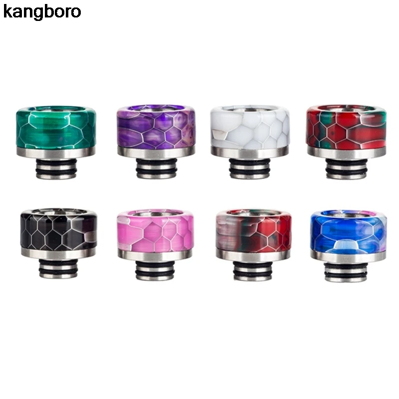 

Metal Vape 510 Drip Tip With Wild Cobra Resin Snake Skin For E-cigarette 510 Thread RTA/RDTA Atomizer Tank