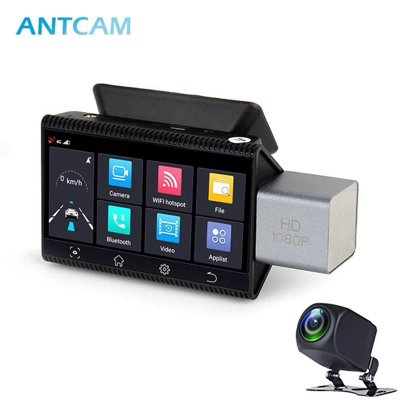 ANTCAM 4G ADAS Автомобильный видеорегистратор Android GPS навигация Full HD 1080P Авто видео