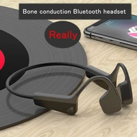 bluetooth 5 0 bone conduction headphones wireless sports earphone ip56 headset stereo hands free with microphone for running