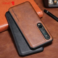 x level earl series for xiaomi mi9mi10mi10pro case leather case soft silicone edge back phone cover tpu soft shell cove