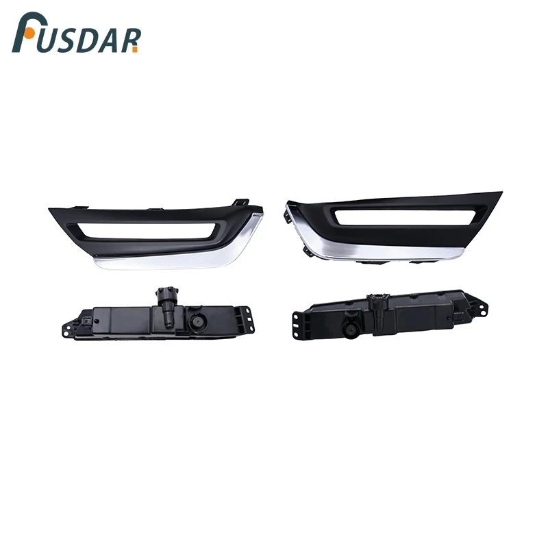 Передсветильник светодиодные фары противотуманные + крышки радиатора для Honda CR-V