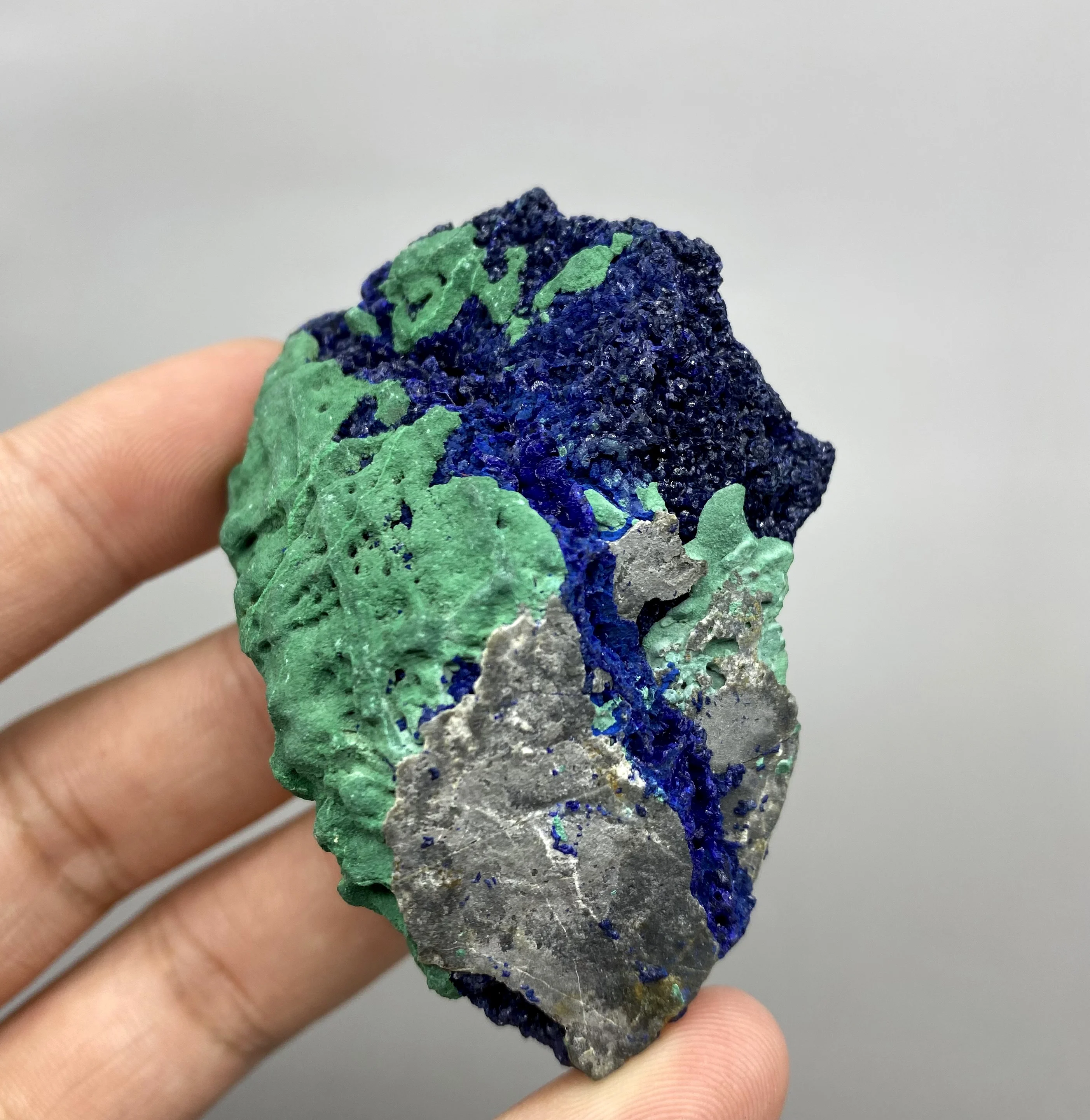 

72g Natural beautiful Azurite and Malachite symbiotic mineral specimen crystal Stones and crystals Healing crystal