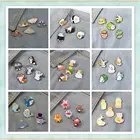 Эмалированные булавки 4-5 шт.компл., собака, кошка, кролик, животные, фрукты, мотыль, панк, мультфильм, Смешные Милые бриллианты, подарок для друзей, ювелирные изделия для женщин