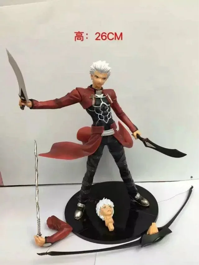 

Anime Fate/stay night Saber Unlimited Blade Works Archer EMIYA PVC Action Figure Collectible Model Toys Doll 25CM