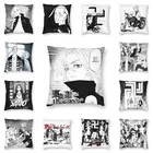 Крутой чехол для подушки Sano Manjiro с рисунком Токийский манга 40x40 домашний декор Mikey Draken Аниме Манга накидка на подушку Чехол для дивана с двух сторон