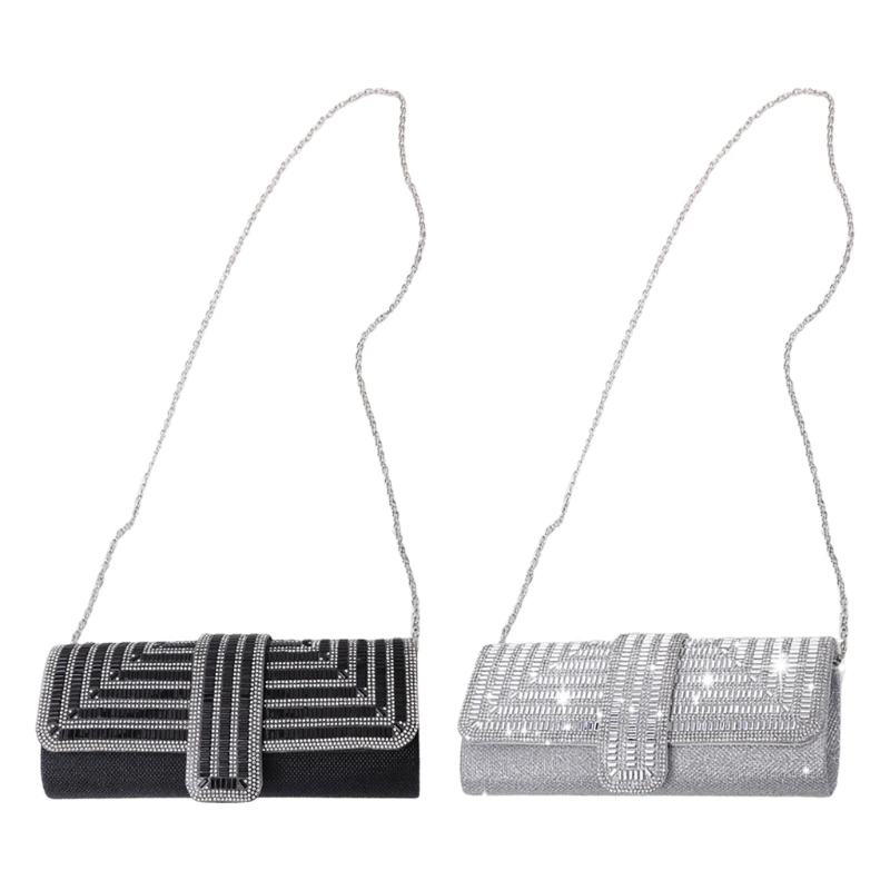 

Womens Evening Clutch Bags Retro Crystal Handbag Sparkly Handbag Rhinestone Purses Retro Wedding Party Prom Bag