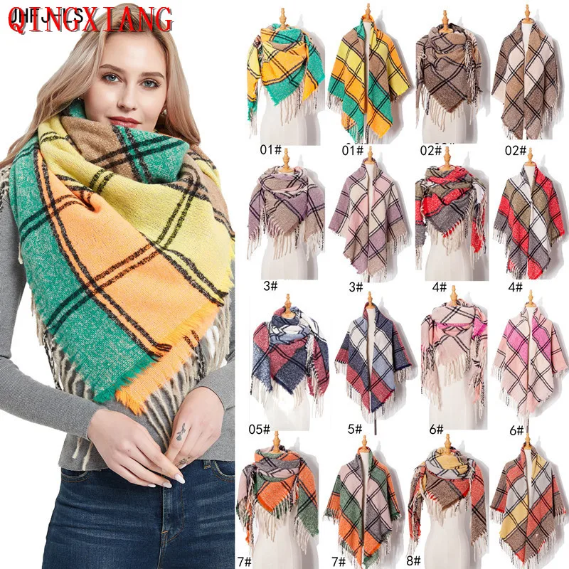 2020 Высококачественный новый платок с щетиной клетчатая шаль роскошный