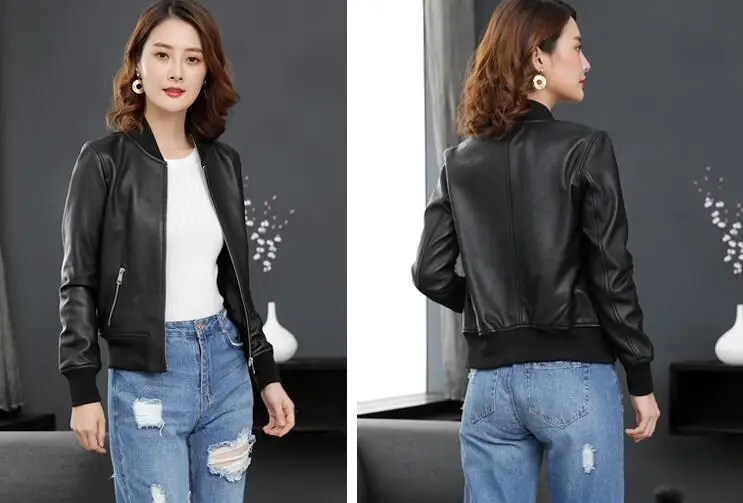 Куртка из натуральной кожи женская одежда корейское женское меховое пальто