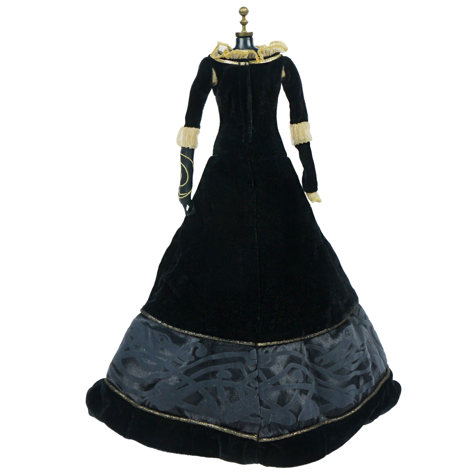 Фильм смелое Косплей Принцесса Мерида черное бальное платье наряд вечерние