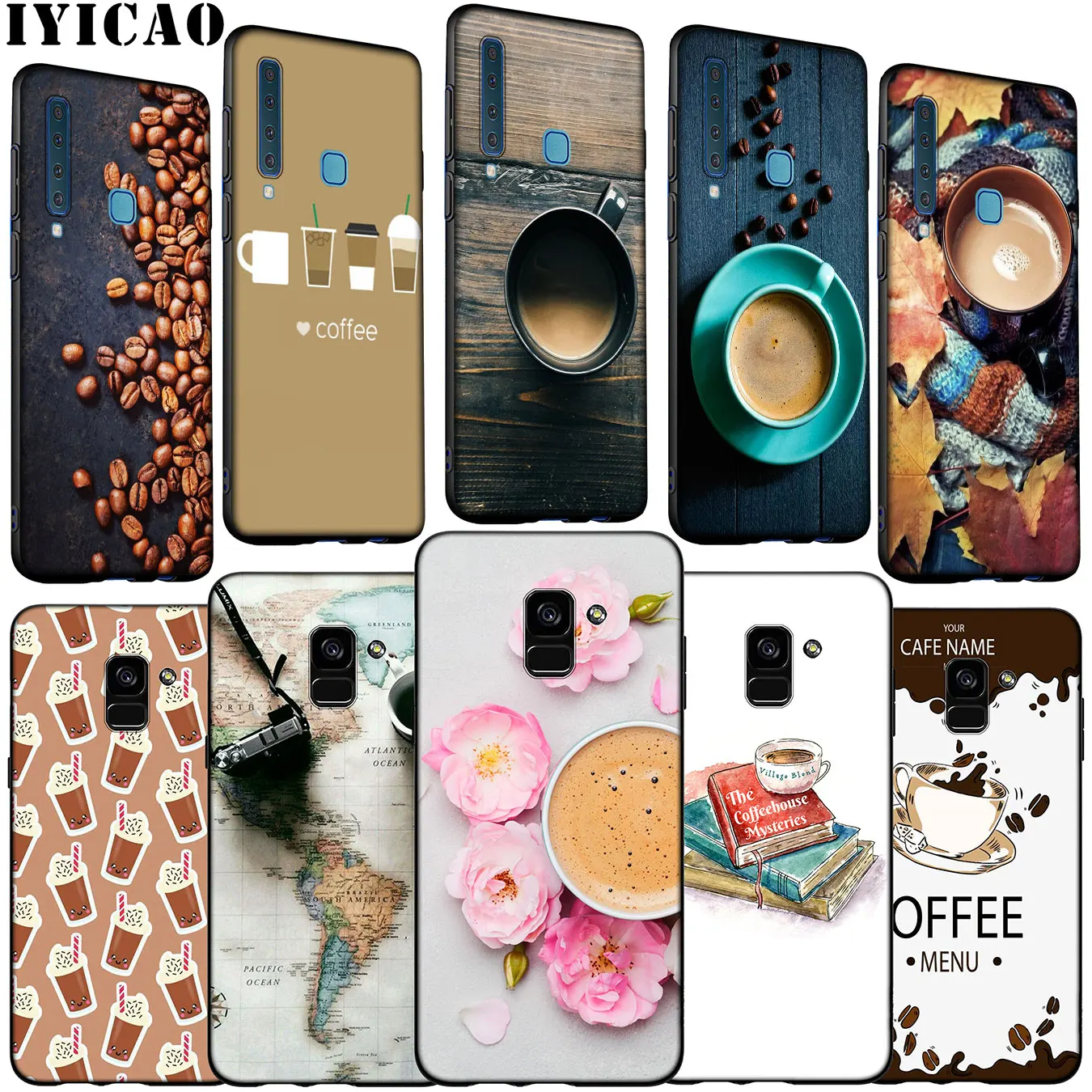 Красивый мягкий силиконовый чехол для телефона Samsung Galaxy A6 A7 A8 A9 2018 A3 A5 2016 2017 Note 9 8 10