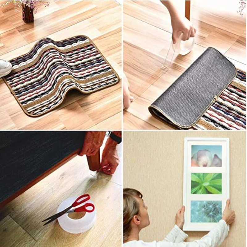 Многофункциональная нано лента 3 м универсальная двухсторонняя многоразовая