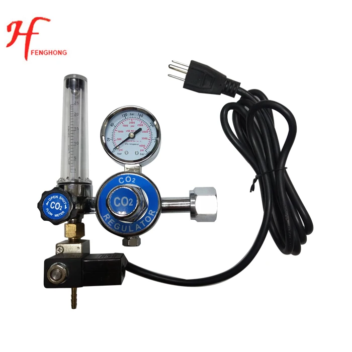 

Manufacturer Ningbo Zhejiang flowmeter Carbon Dioxide CO2 Regulator with solenoid valve